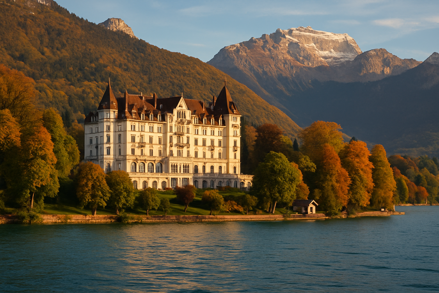 "The Palace de Menthon: A Historic Gem on Lake Annecy"